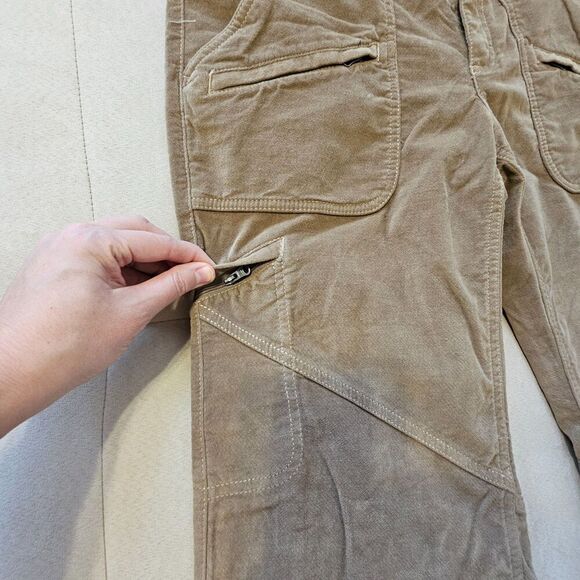 Athleta Corduroy Velvet Outdoor Pants Jeans Women Size 12P - Picture 6 of 14
